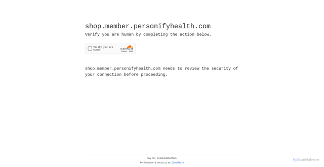 Security scan screenshot of https://shop.member.personifyhealth.com