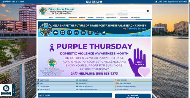 Security scan screenshot of https://discover.pbc.gov/Pages/default.aspx