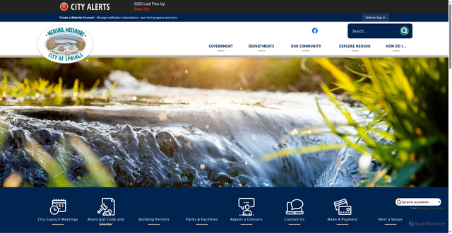 Security scan screenshot of https://neoshomo.gov/