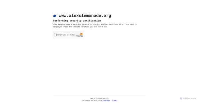 Security scan screenshot of https://www.alexslemonade.org