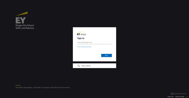 Security scan screenshot of https://eycanvas.ey.net