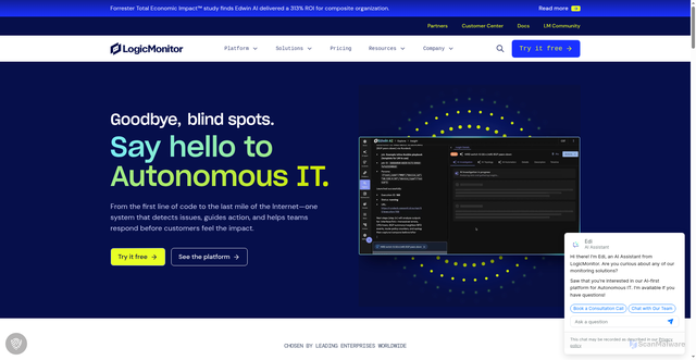 Security scan screenshot of https://www.logicmonitor.com