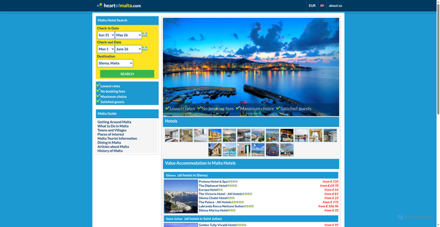 Security scan screenshot of https://heartofmalta.com