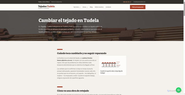 Security scan screenshot of tejadostudela.com