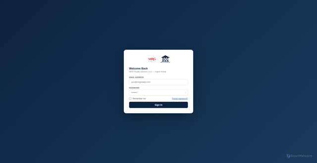 Security scan screenshot of http://mrg-realty.pages.dev/