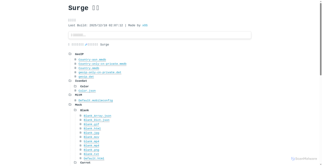 Security scan screenshot of https://config-bvwb5ue51w.edgeone.dev/