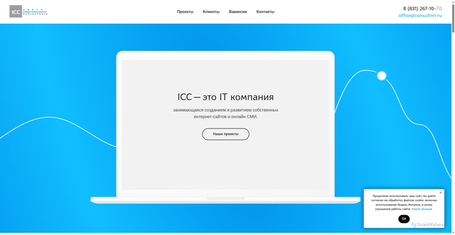 Security scan screenshot of https://consultnn.ru