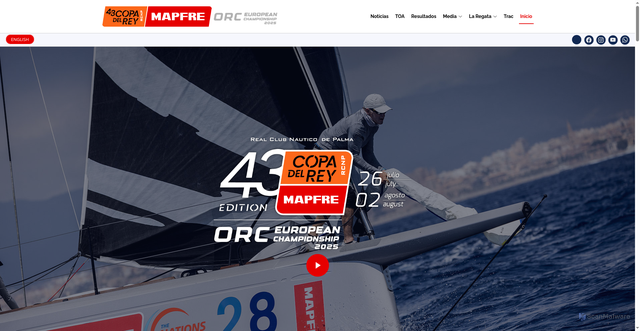 Security scan screenshot of https://www.regatacopadelrey.com/