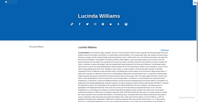 Security scan screenshot of https://barleyarts.com/en/artista/lucinda-williams/