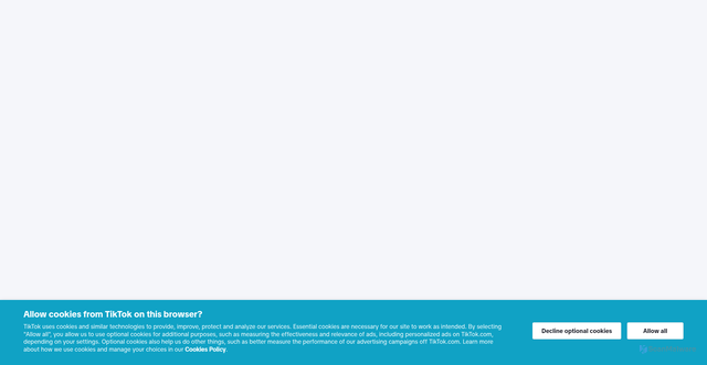 Security scan screenshot of https://survey.tiktok.com