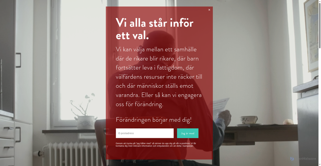 Security scan screenshot of https://reformisterna.se