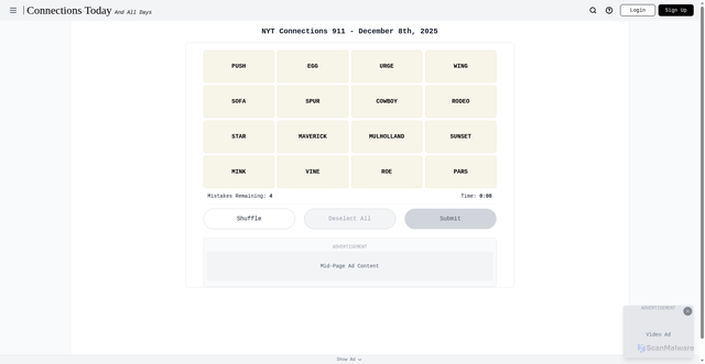 Security scan screenshot of https://www.connectionstoday.org/
