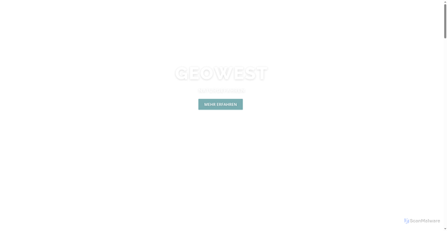 Security scan screenshot of https://geowest.at