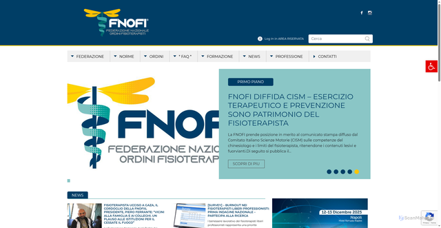 Security scan screenshot of https://www.fnofi.it/