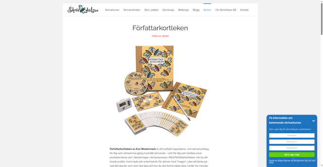 Security scan screenshot of https://forfattarkortleken.se