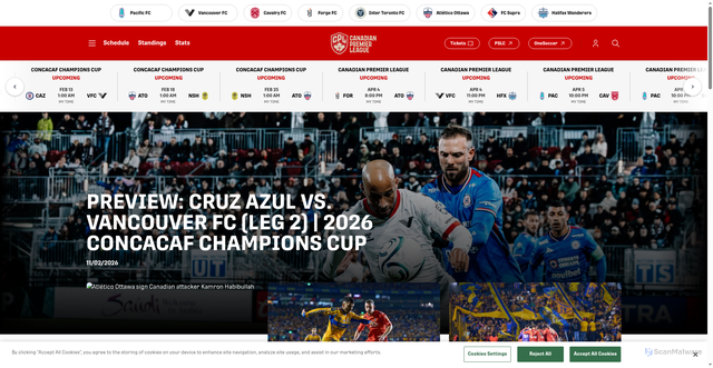 Security scan screenshot of https://www.canpl.ca/