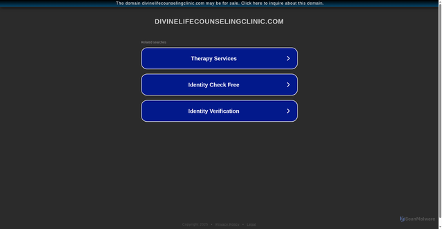 Security scan screenshot of http://divinelifecounselingclinic.com/