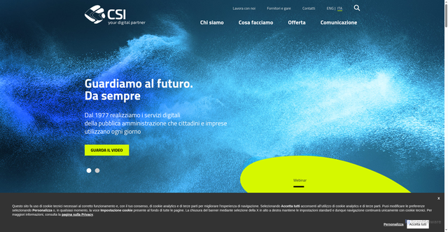 Security scan screenshot of https://www.csipiemonte.it/it