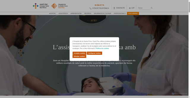 Security scan screenshot of https://santpau.cat