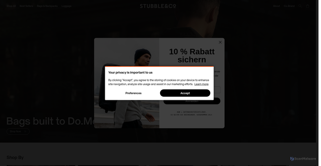Security scan screenshot of https://www.stubbleandco.com
