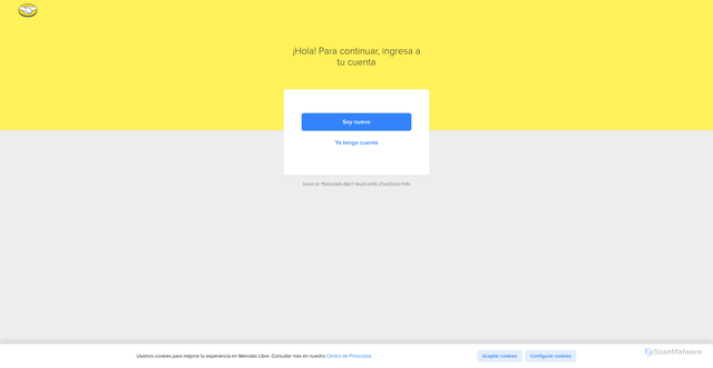 Security scan screenshot of https://listado.mercadolibre.com.co/tarjeta-roja-y-pito