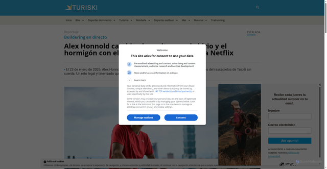Security scan screenshot of https://www.turiski.es/alex-honnold-taipei-101-netflix-en-directo/