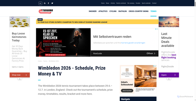 Security scan screenshot of https://etusuora.com/en/tennis/wimbledon