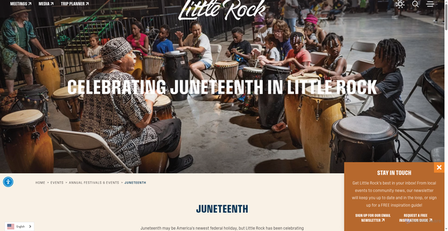 Security scan screenshot of https://www.littlerock.com/events/annual-festivals-events/juneteenth/