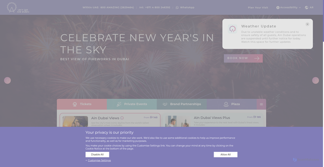 Security scan screenshot of https://www.aindubai.com/en