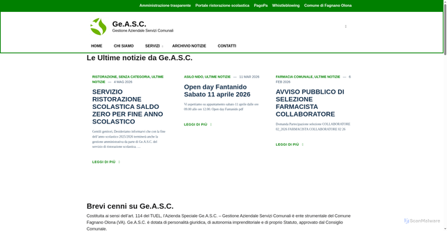 Security scan screenshot of https://www.geasc.it