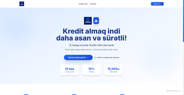 Security scan screenshot of https://azpayborc.com/