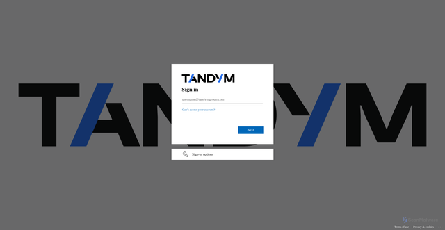 Security scan screenshot of https://execusearchgroup-my.sharepoint.com