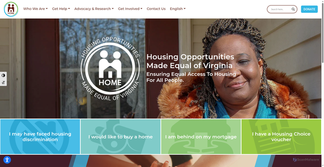 Security scan screenshot of https://homeofva.org/