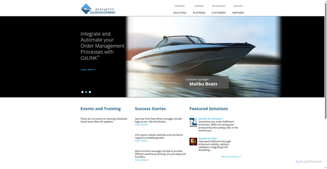 Security scan screenshot of https://ozdevelopment.com