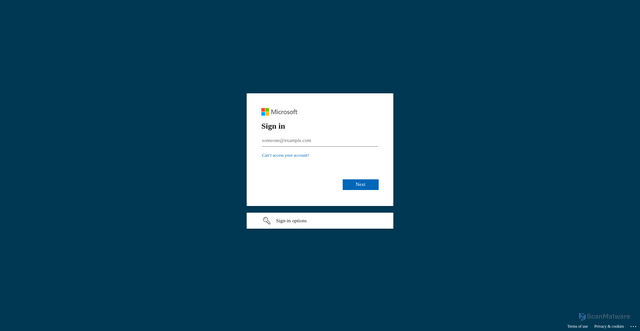 Security scan screenshot of https://wpcarey.sharepoint.com