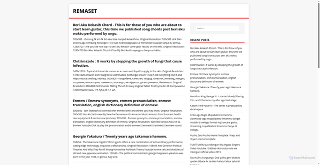 Security scan screenshot of https://pamaset.pages.dev/