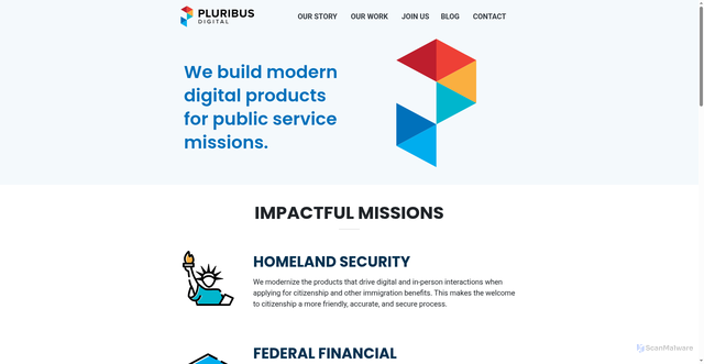 Security scan screenshot of https://pluribusdigital.com/