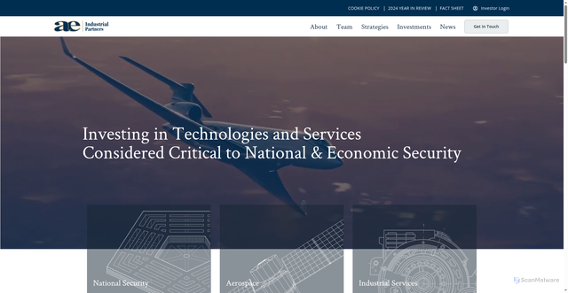 Security scan screenshot of https://www.aeroequity.com