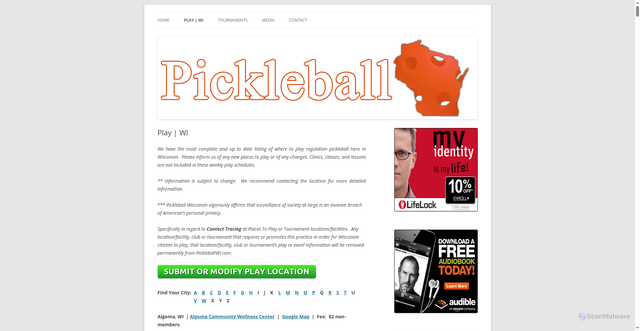 Security scan screenshot of https://www.pickleballwi.com/play/