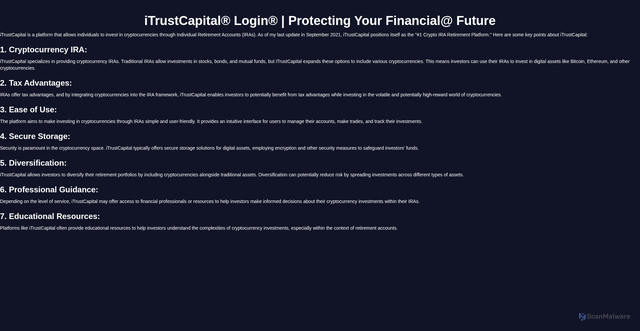 Security scan screenshot of https://iterustcaptyallogin.webflow.io/