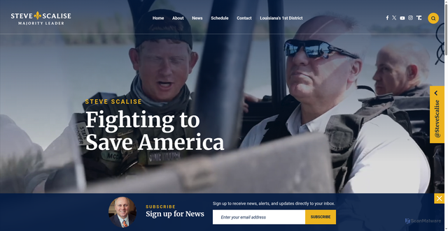 Security scan screenshot of https://www.majorityleader.gov/