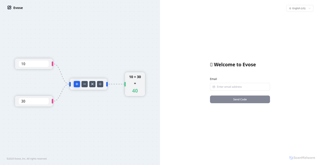 Security scan screenshot of https://app-evose-ai-yji.pages.dev/