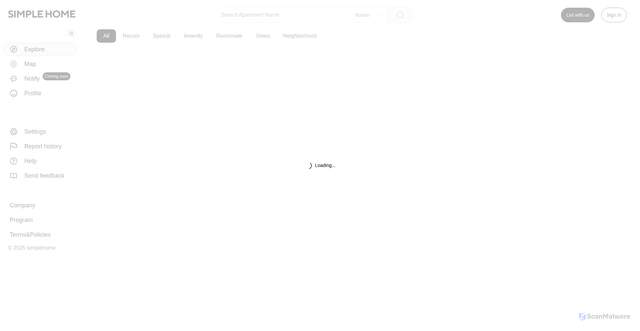 Security scan screenshot of https://simplehome-rl6flzg1r4.edgeone.app/