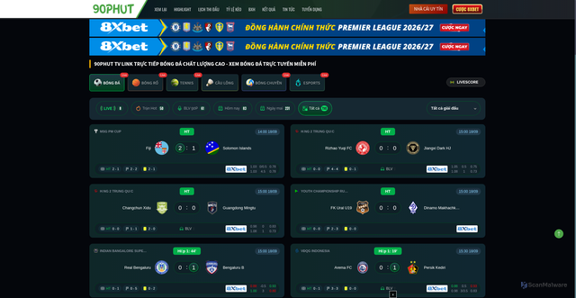 Security scan screenshot of https://90phutiu.cc