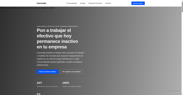 Security scan screenshot of https://www.fuerovalia.org/