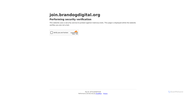 Security scan screenshot of https://join.brandogdigital.org/