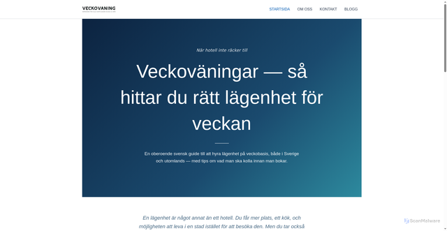 Security scan screenshot of https://veckovaningar.se