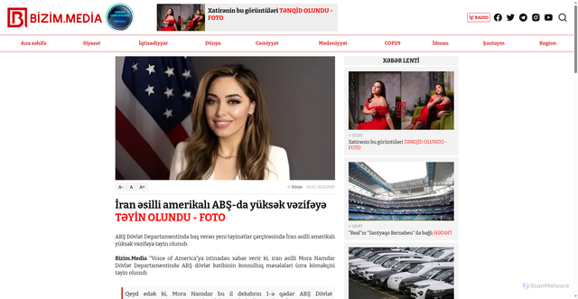 Security scan screenshot of https://bizim.media/az/dunya/586516/ran-esilli-amerikali-ab-da-yuksek-vezifeye-tyn-olundu-foto/