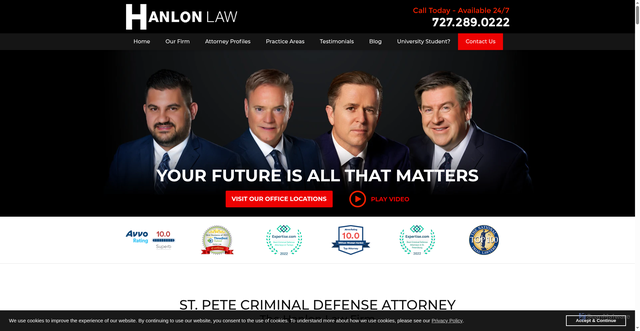 Security scan screenshot of https://www.stpetersburgcriminalattorney.net/