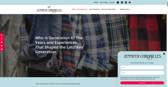 Security scan screenshot of https://www.jenx67.com/who-is-generation-x